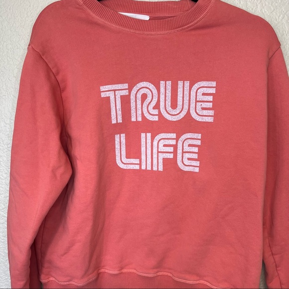 ba&sh TARAH Sweatshirt Crewneck Sweatshirt True Life Size Medium - Picture 3 of 8
